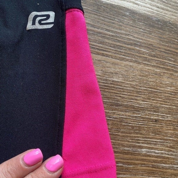 Pink and black road runner size large ladies Capri length - Picture 4 of 7